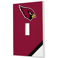Arizona Cardinals Diagonal Stripe Single Toggle Light Switch Plate