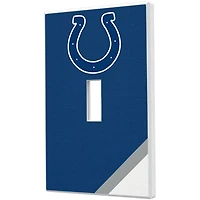 Indianapolis Colts Diagonal Stripe Single Toggle Light Switch Plate