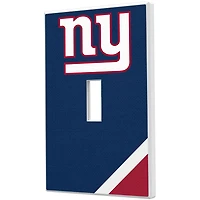 New York Giants Diagonal Stripe Single Toggle Light Switch Plate