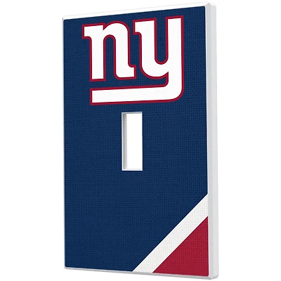 New York Giants Diagonal Stripe Single Toggle Light Switch Plate
