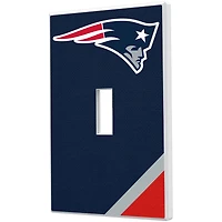 New England Patriots Diagonal Stripe Single Toggle Light Switch Plate