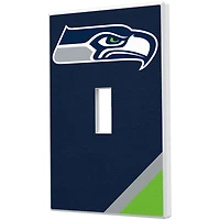 Seattle Seahawks Diagonal Stripe Single Toggle Light Switch Plate