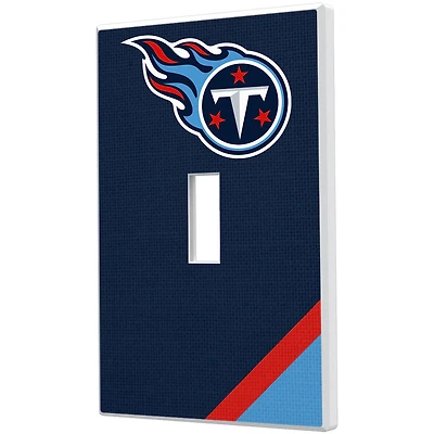 Tennessee Titans Diagonal Stripe Single Toggle Light Switch Plate
