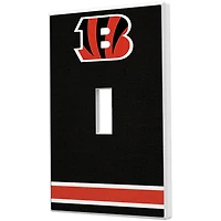 Cincinnati Bengals Stripe Single Toggle Light Switch Plate