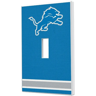 Detroit Lions Stripe Single Toggle Light Switch Plate
