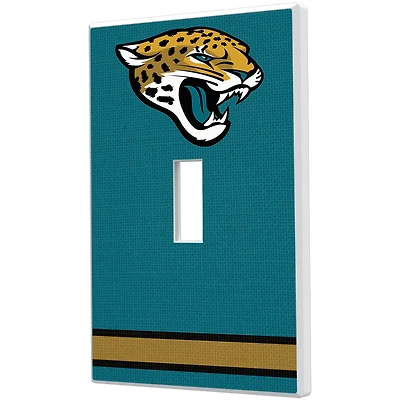 Jacksonville Jaguars Stripe Single Toggle Light Switch Plate