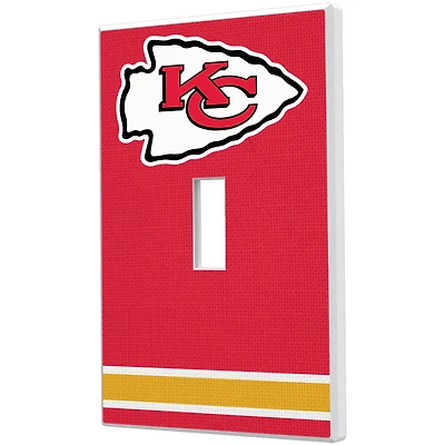 Kansas City Chiefs Stripe Single Toggle Light Switch Plate