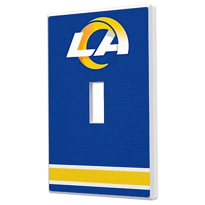Los Angeles Rams Stripe Single Toggle Light Switch Plate
