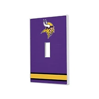 Minnesota Vikings Stripe Single Toggle Light Switch Plate