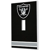 Las Vegas Raiders Stripe Single Toggle Light Switch Plate