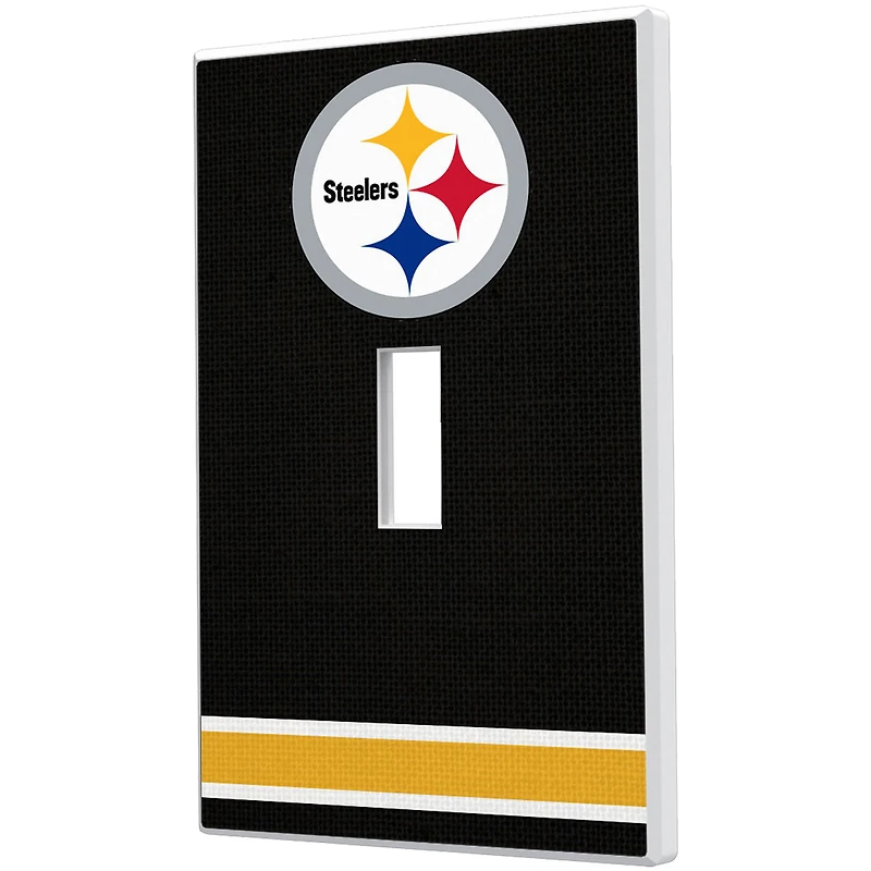 Pittsburgh Steelers Stripe Single Toggle Light Switch Plate