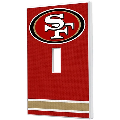 San Francisco 49ers Stripe Single Toggle Light Switch Plate