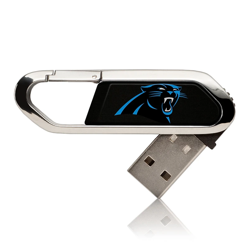 Carolina Panthers Solid Clip USB Flash Drive