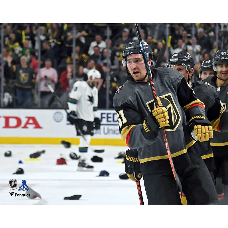 Mark Stone Vegas Golden Knights Unsigned 2019 Stanley Cup Playoffs Hat Trick vs. San Jose - 1st Postseason Hat Trick in Franchise History