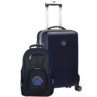 Boise State Broncos Deluxe 2-Piece Backpack and Carry-On Set