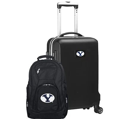 BYU Cougars Deluxe 2-Piece Backpack and Carry-On Set