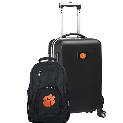 Clemson Tigers Deluxe 2-Piece Backpack and Carry-On Set