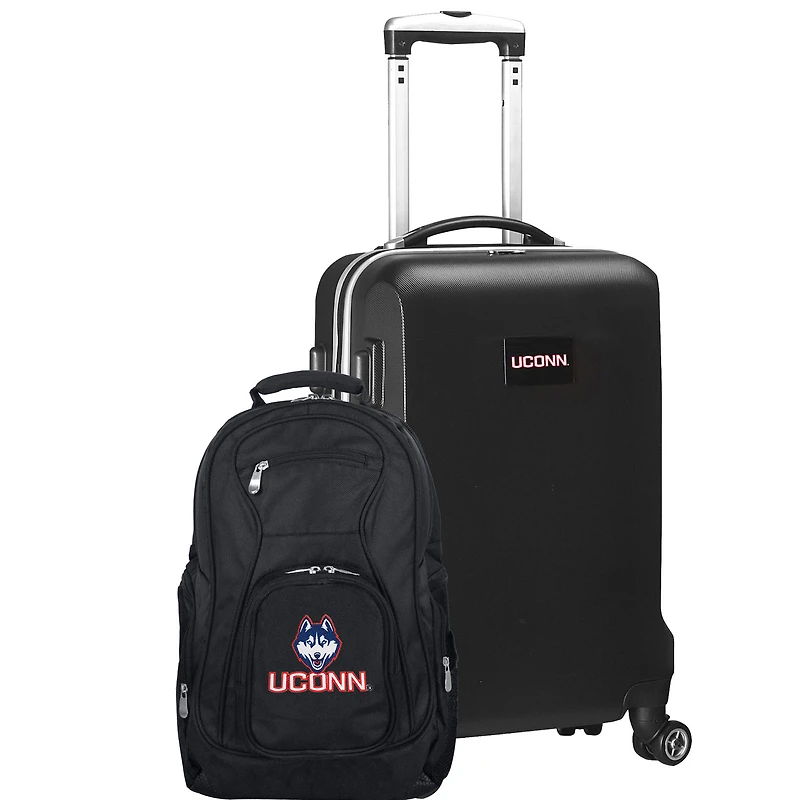 UConn Huskies Deluxe 2-Piece Backpack and Carry-On Set