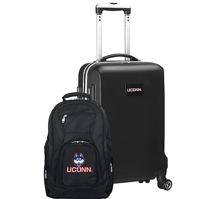 UConn Huskies Deluxe 2-Piece Backpack and Carry-On Set