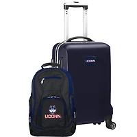 UConn Huskies Deluxe 2-Piece Backpack and Carry-On Set