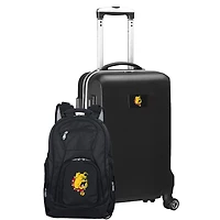 Ferris State Bulldogs Deluxe 2-Piece Backpack and Carry-On Set