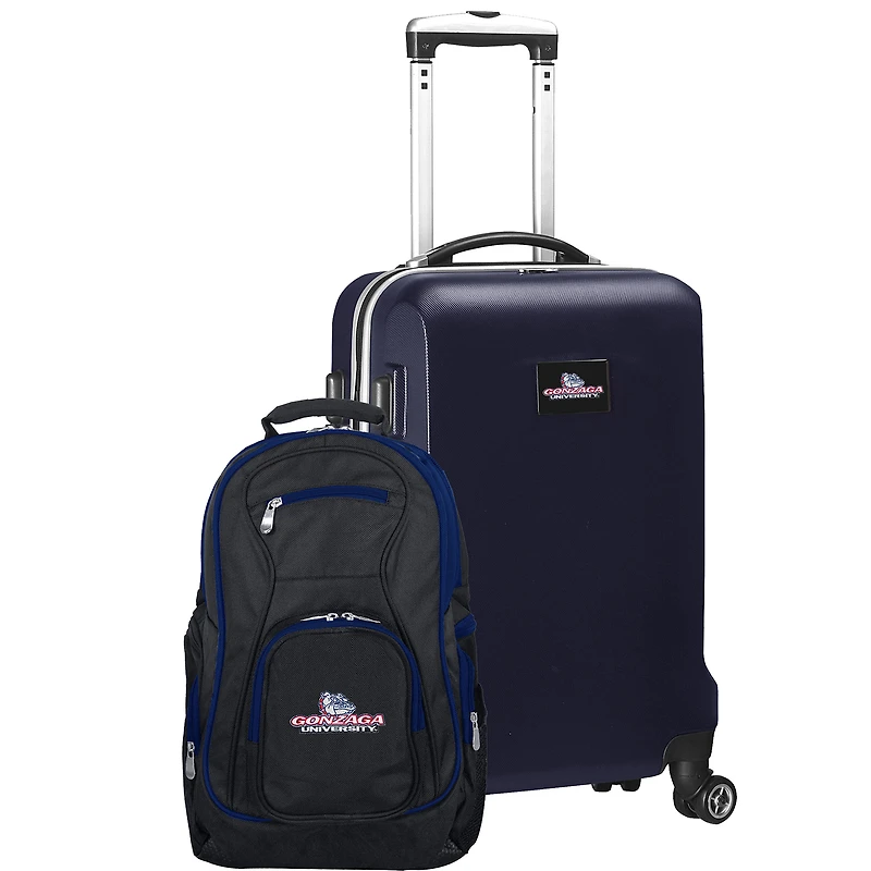 Gonzaga Bulldogs Deluxe 2-Piece Backpack and Carry-On Set - Navy