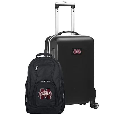 Mississippi State Bulldogs Deluxe 2-Piece Backpack and Carry-On Set