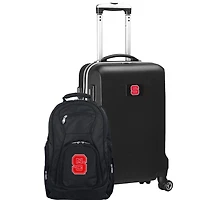 NC State Wolfpack Deluxe 2-Piece Backpack and Carry-On Set