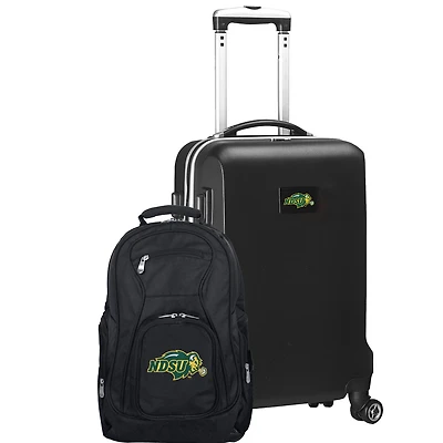 NDSU Bison Deluxe 2-Piece Backpack and Carry-On Set
