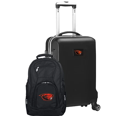 Oregon State Beavers Deluxe 2-Piece Backpack and Carry-On Set