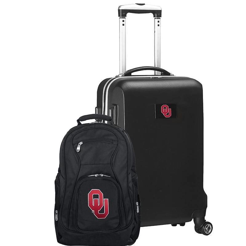 Oklahoma Sooners Deluxe 2-Piece Backpack and Carry-On Set