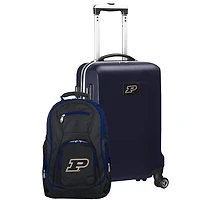 Purdue Boilermakers Deluxe 2-Piece Backpack and Carry-On Set - Navy