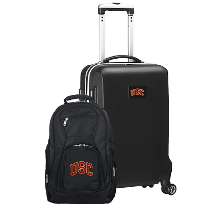 USC Trojans Deluxe 2-Piece Backpack and Carry-On Set