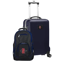 San Diego State Aztecs Deluxe 2-Piece Backpack and Carry-On Set - Navy