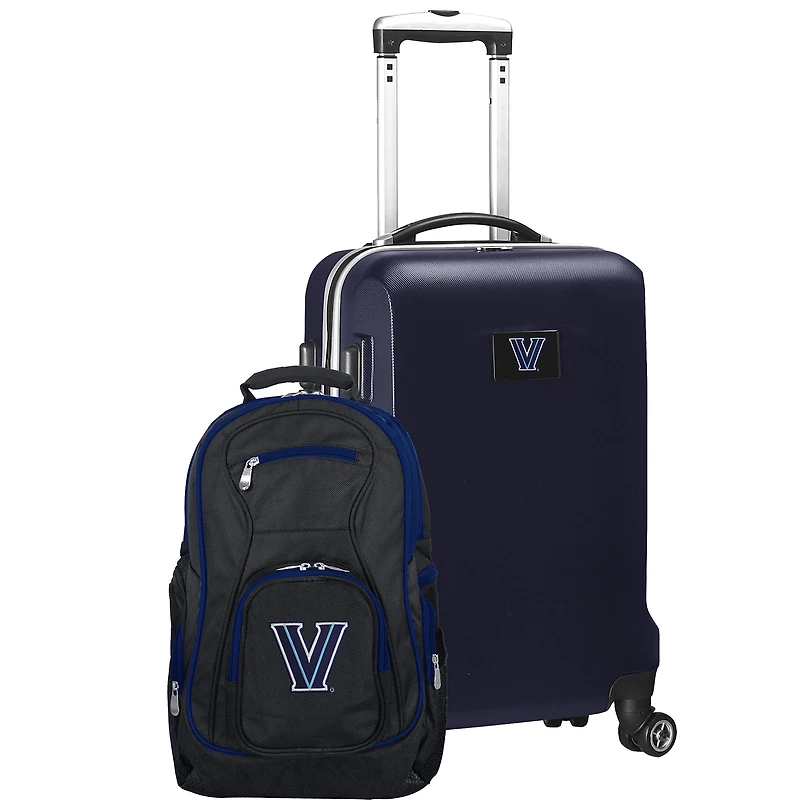 Villanova Wildcats Deluxe 2-Piece Backpack and Carry-On Set - Navy
