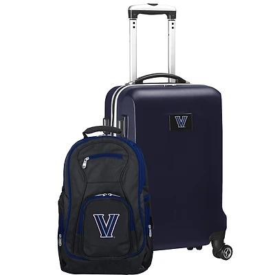 Villanova Wildcats Deluxe 2-Piece Backpack and Carry-On Set - Navy