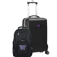 Washington Huskies Deluxe 2-Piece Backpack and Carry-On Set