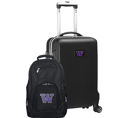 Washington Huskies Deluxe 2-Piece Backpack and Carry-On Set