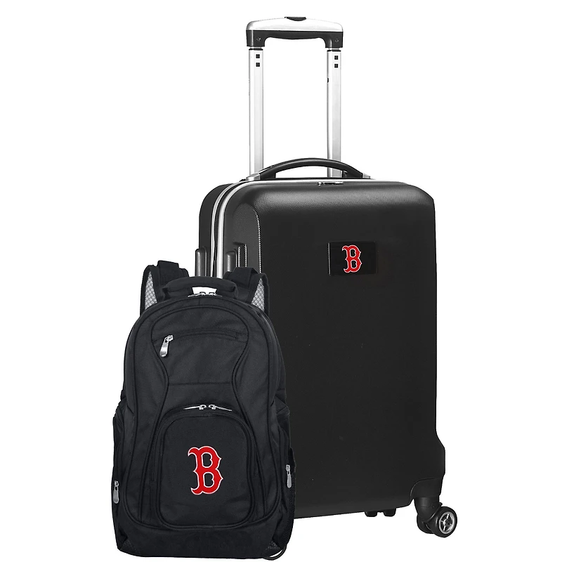 Boston Red Sox Deluxe 2-Piece Backpack and Carry-On Set