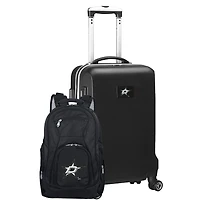 MOJO Black Dallas Stars Deluxe 2-Piece Backpack and Carry-On Set