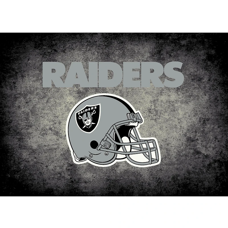 Las Vegas Raiders Imperial 3'10" x 5'4" Distressed Rug