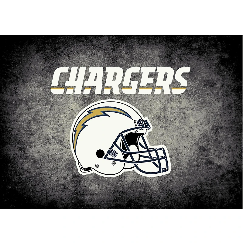 Los Angeles Chargers Imperial 5'4'' x 7'8'' Distressed Rug