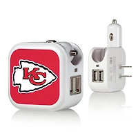 Kansas City Chiefs Solid Design USB Charger