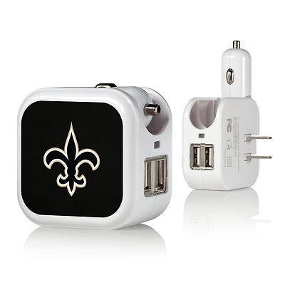 New Orleans Saints Solid Design USB Charger