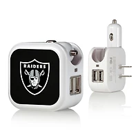 Las Vegas Raiders Solid Design USB Charger