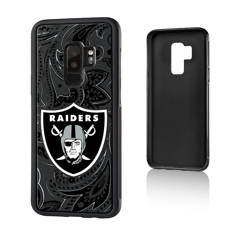 Las Vegas Raiders Galaxy Paisley Design Bump Case