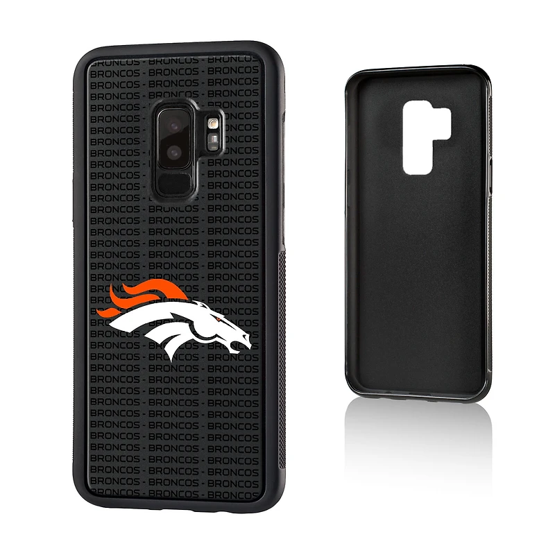 Denver Broncos Galaxy Text Backdrop Design Bump Case