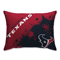 Houston Texans Splatter Plush Bed Pillow - Blue