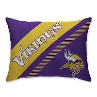 Minnesota Vikings Super Plush Mink Diagonal Bed Pillow - Purple