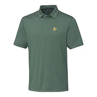 Men's Cutter & Buck Green Athletics Big & Tall Forge Pencil Stripe Polo